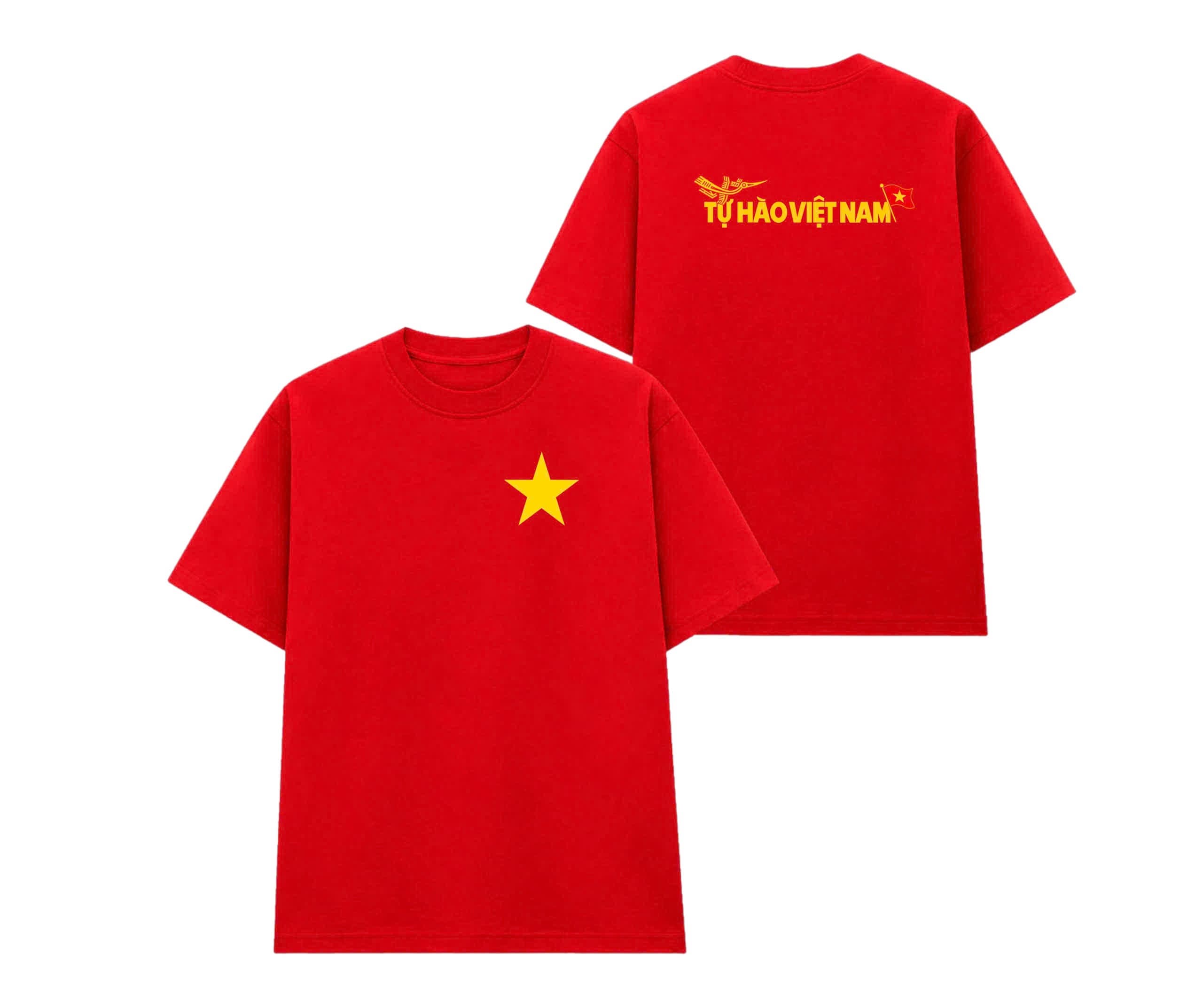 Áo Phông Đỏ hoạ tiết Tự Hào Việt Nam